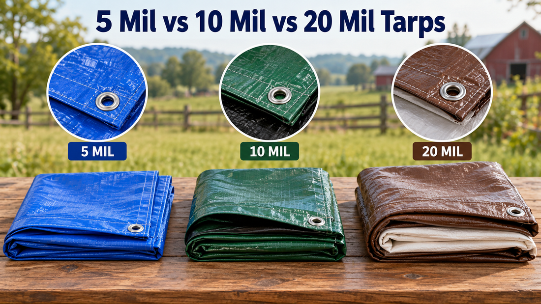 5 Mil vs 10 Mil vs 20 Mil Tarps: Which Thickness Do You Need?