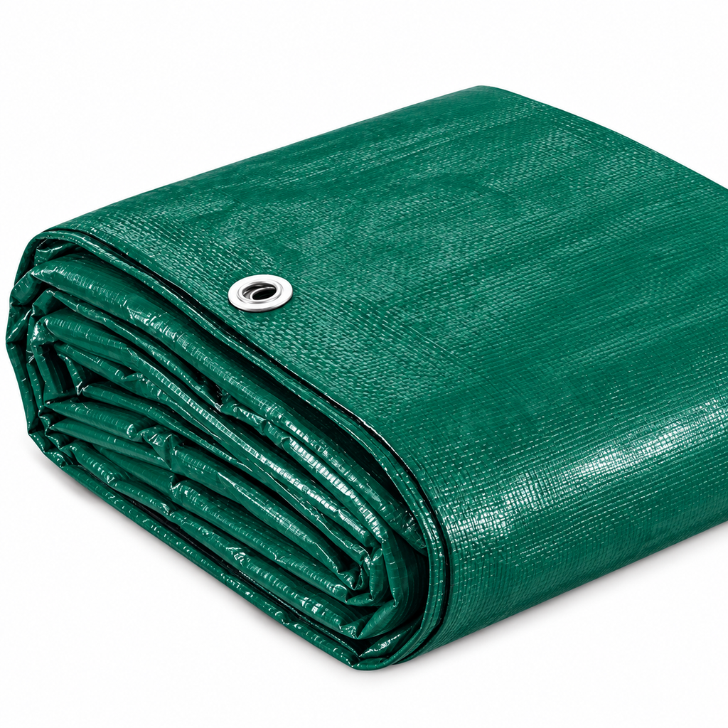 10 Mil Green and Black Heavy Duty Poly Tarp for Outdoor Coverage