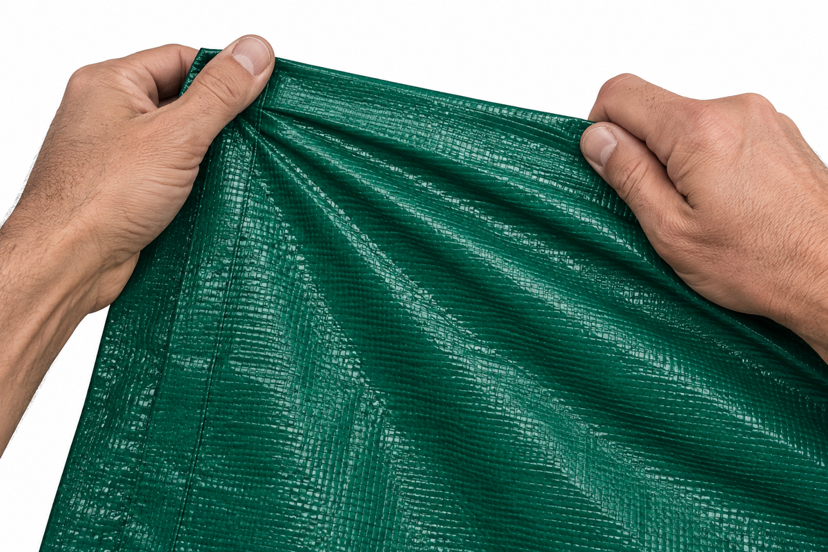 10 Mil Green and Black Heavy Duty Poly Tarp for Outdoor Coverage