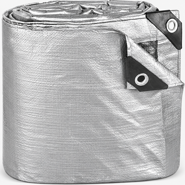 10 Mil Silver and Black Heavy Duty Poly Tarp for Outdoor Protection