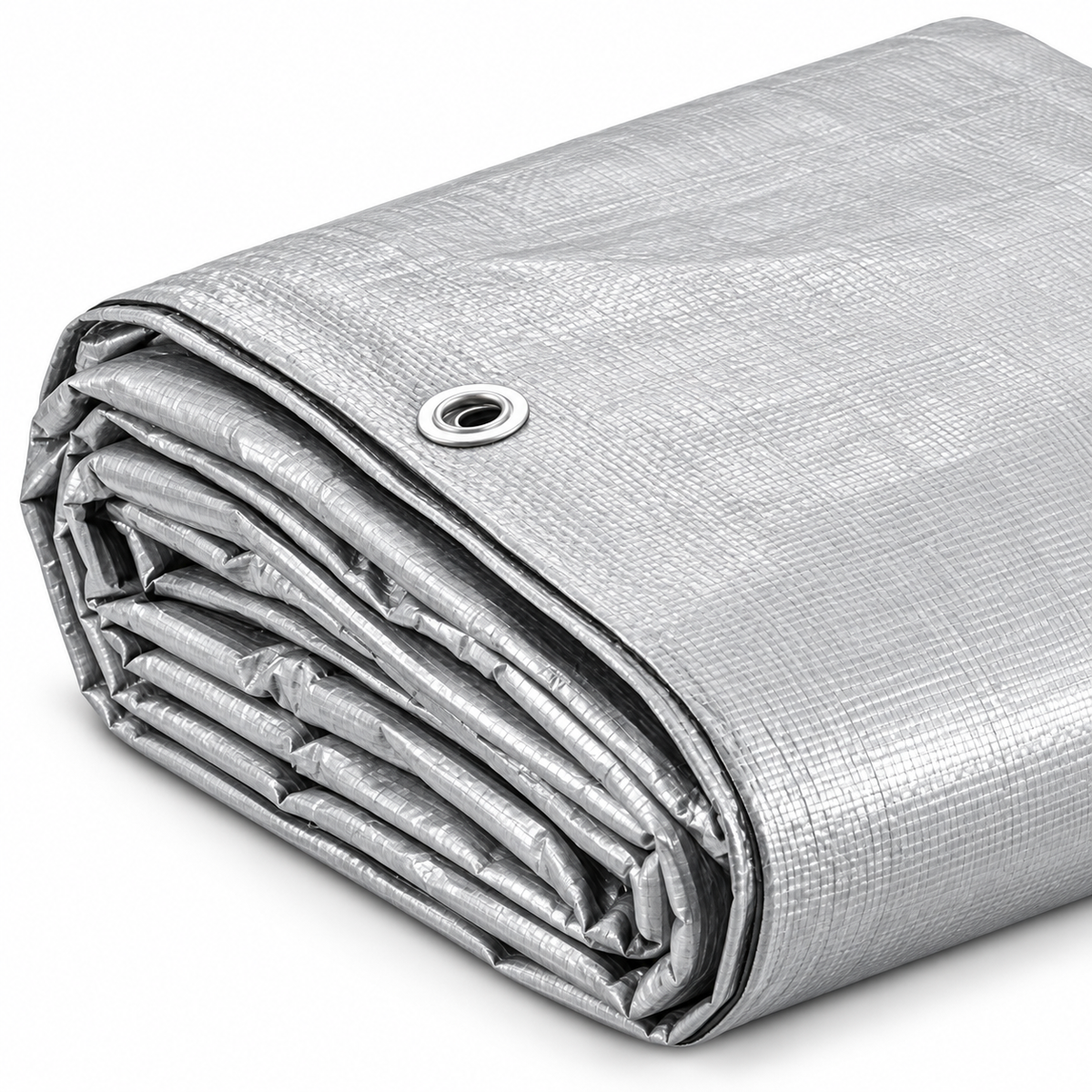 10 Mil Silver and Black Heavy Duty Poly Tarp for Outdoor Protection