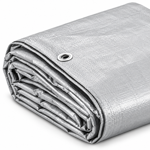10 Mil Silver and Black Heavy Duty Poly Tarp for Outdoor Protection