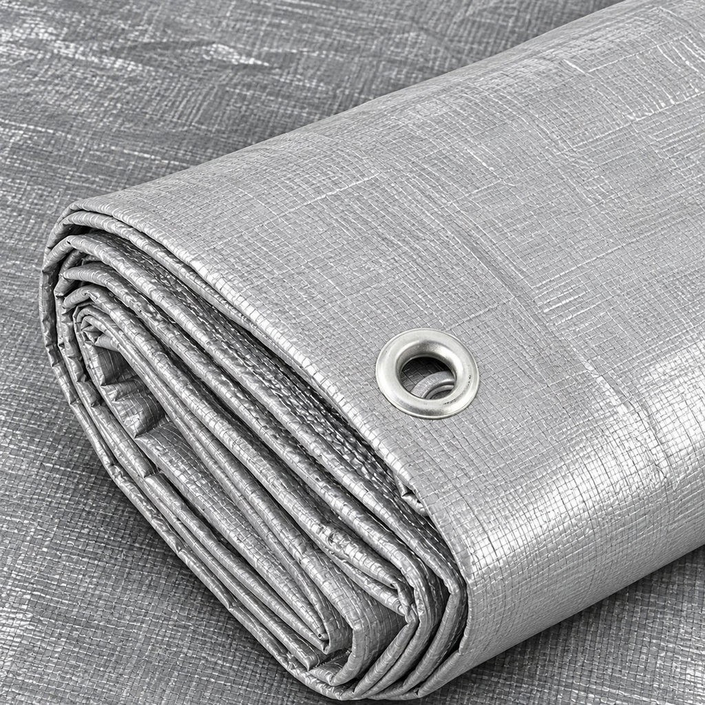 12 Mil Silver Extra Heavy Duty Poly Tarp for Heavy Outdoor Coverage