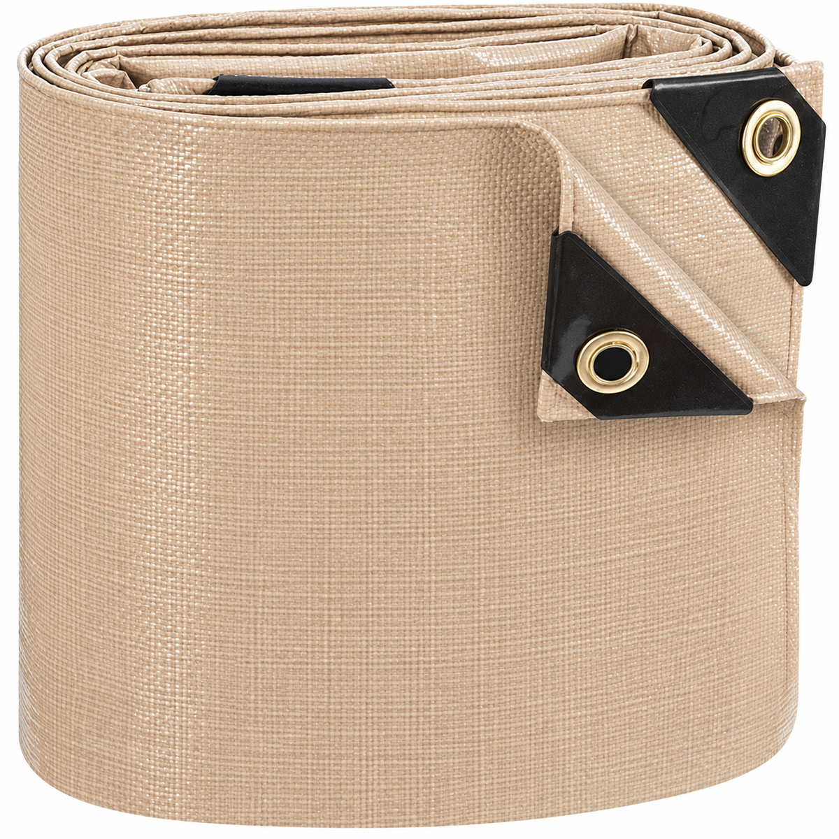 12 Mil Tan Poly Tarp for Heavy Outdoor Coverage