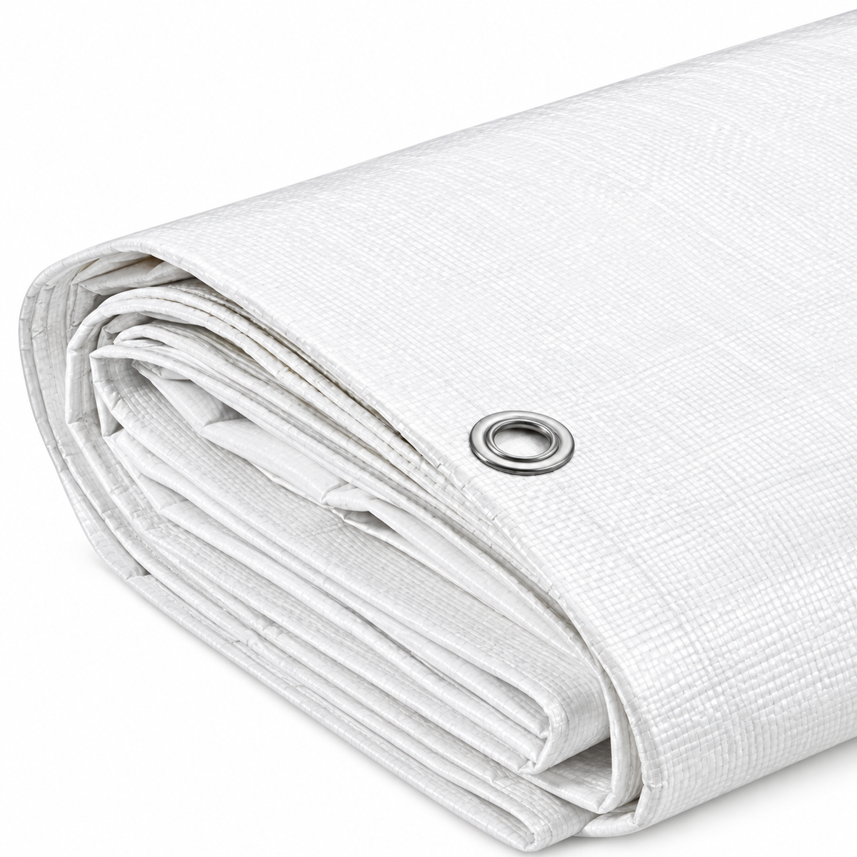12 Mil White Extra Heavy Duty Poly Tarp for Reliable Outdoor Covering
