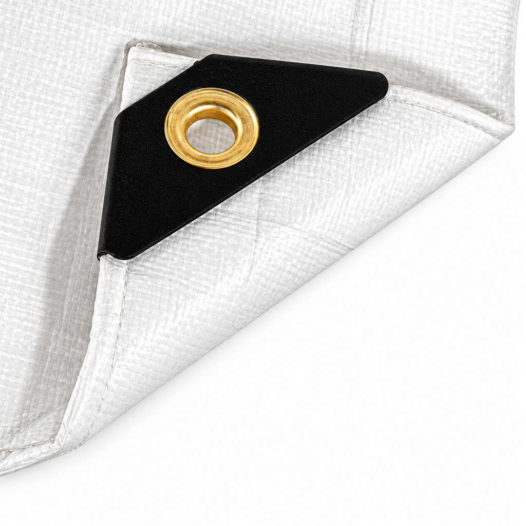 12 Mil White Extra Heavy Duty Poly Tarp for Reliable Outdoor Covering