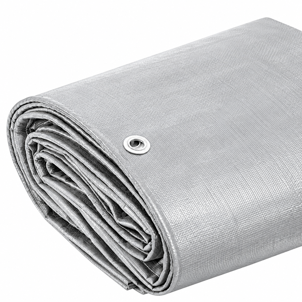 16 Mil Silver and Brown Poly Tarp for Heavy Duty Outdoor Coverage