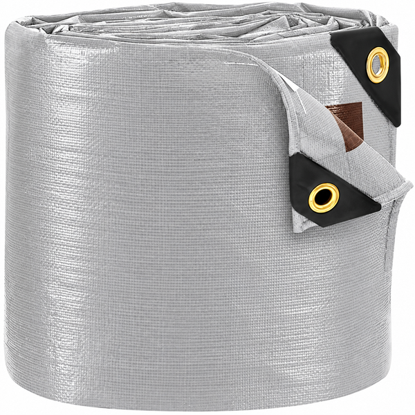 16 Mil Silver and Brown Poly Tarp for Heavy Duty Outdoor Coverage