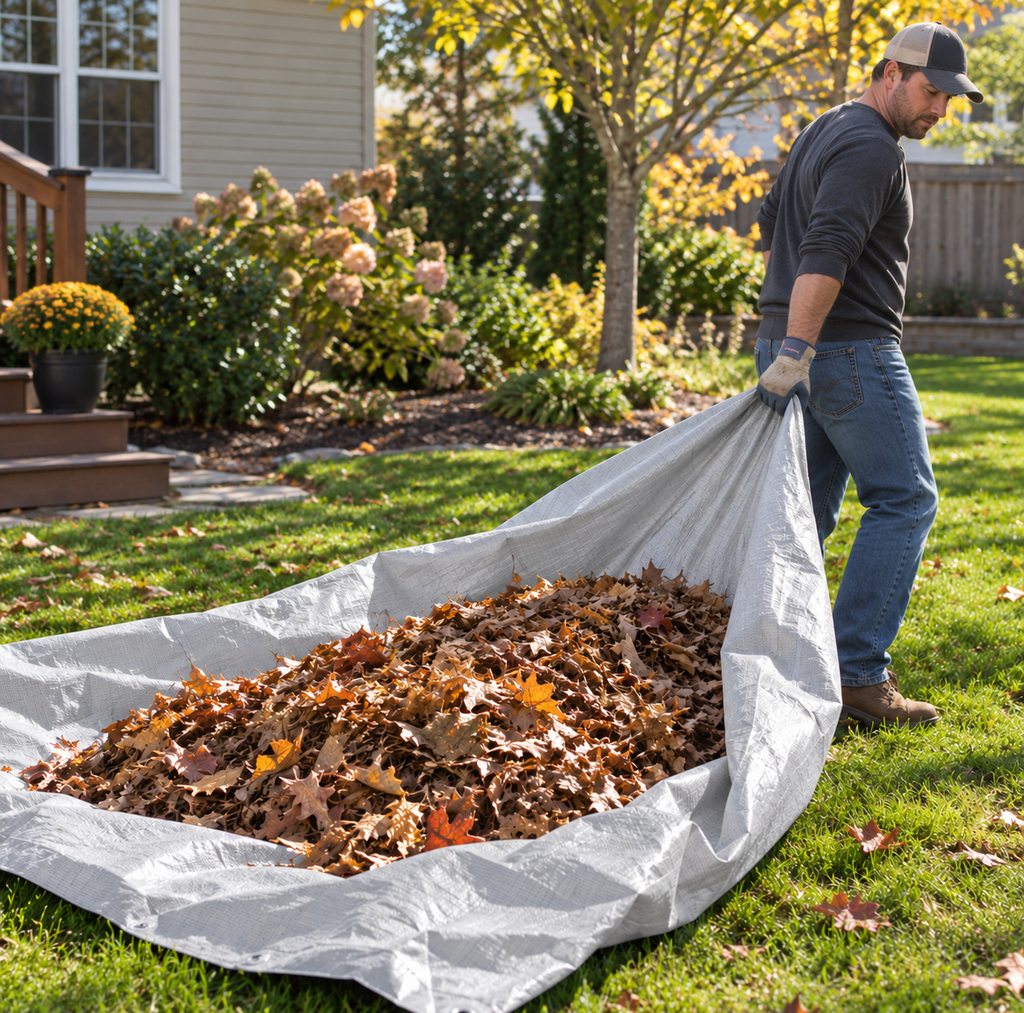 16 Mil Silver and Brown Poly Tarp for Heavy Duty Outdoor Coverage