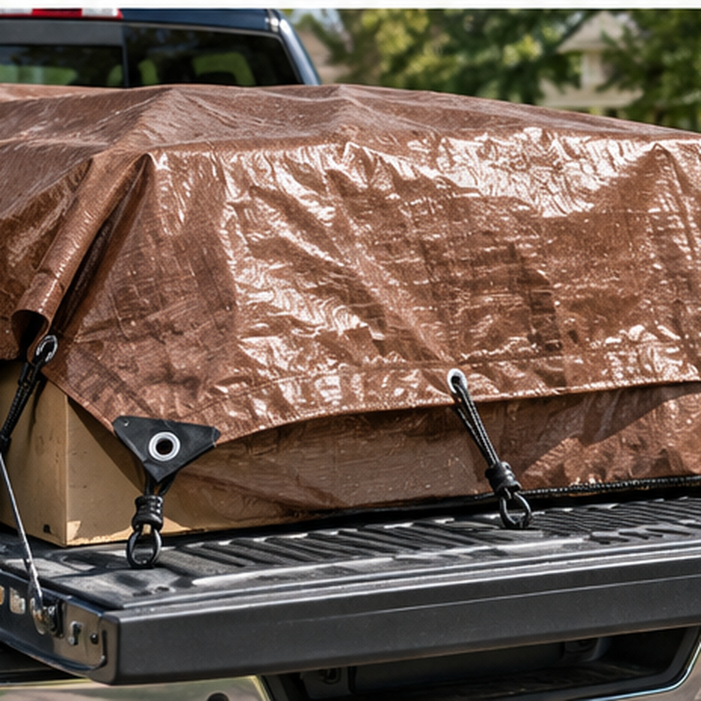 5 Mil Brown Poly Tarp for General Outdoor Covering