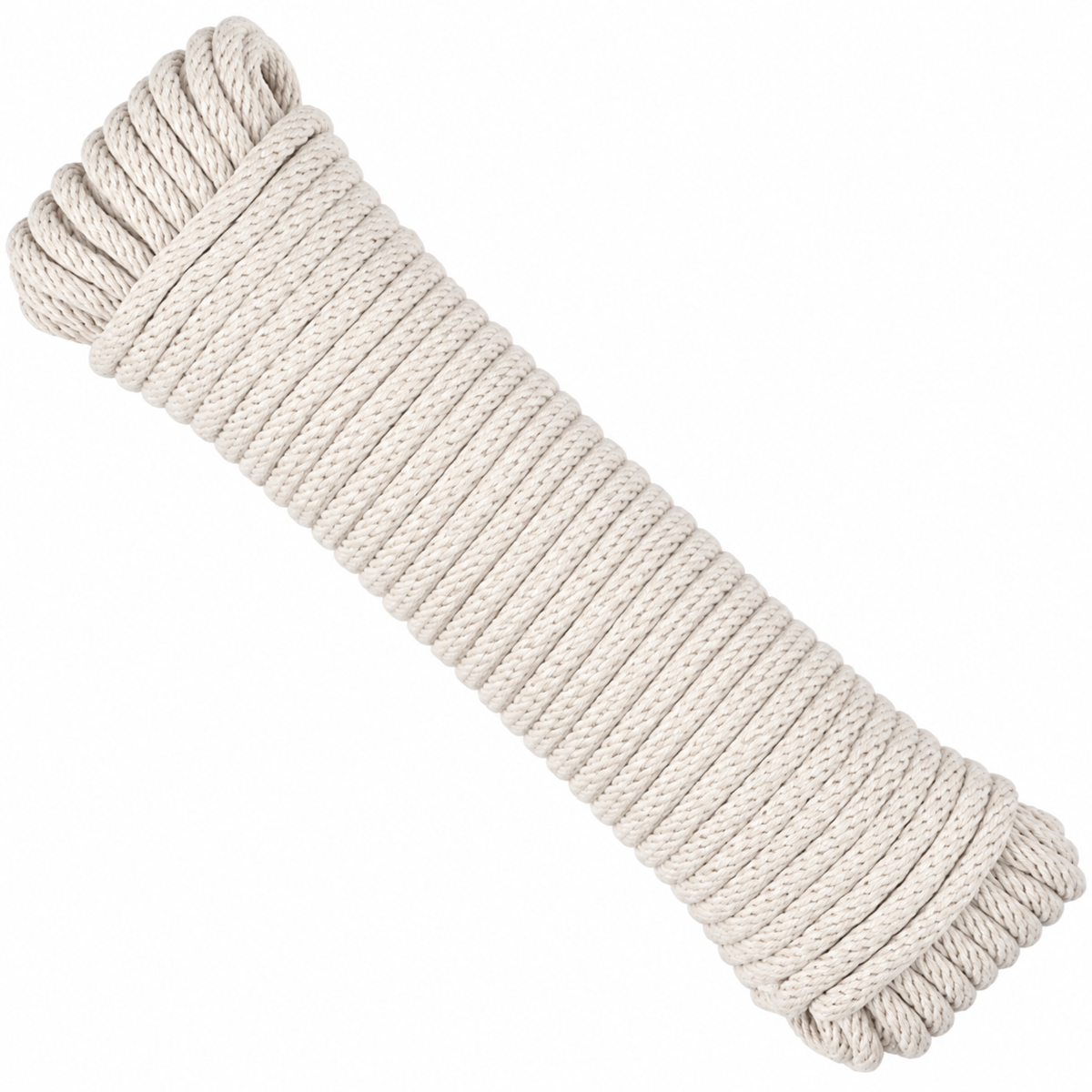 Braided Cotton Sash Cord Rope with Reinforced Nylon Core