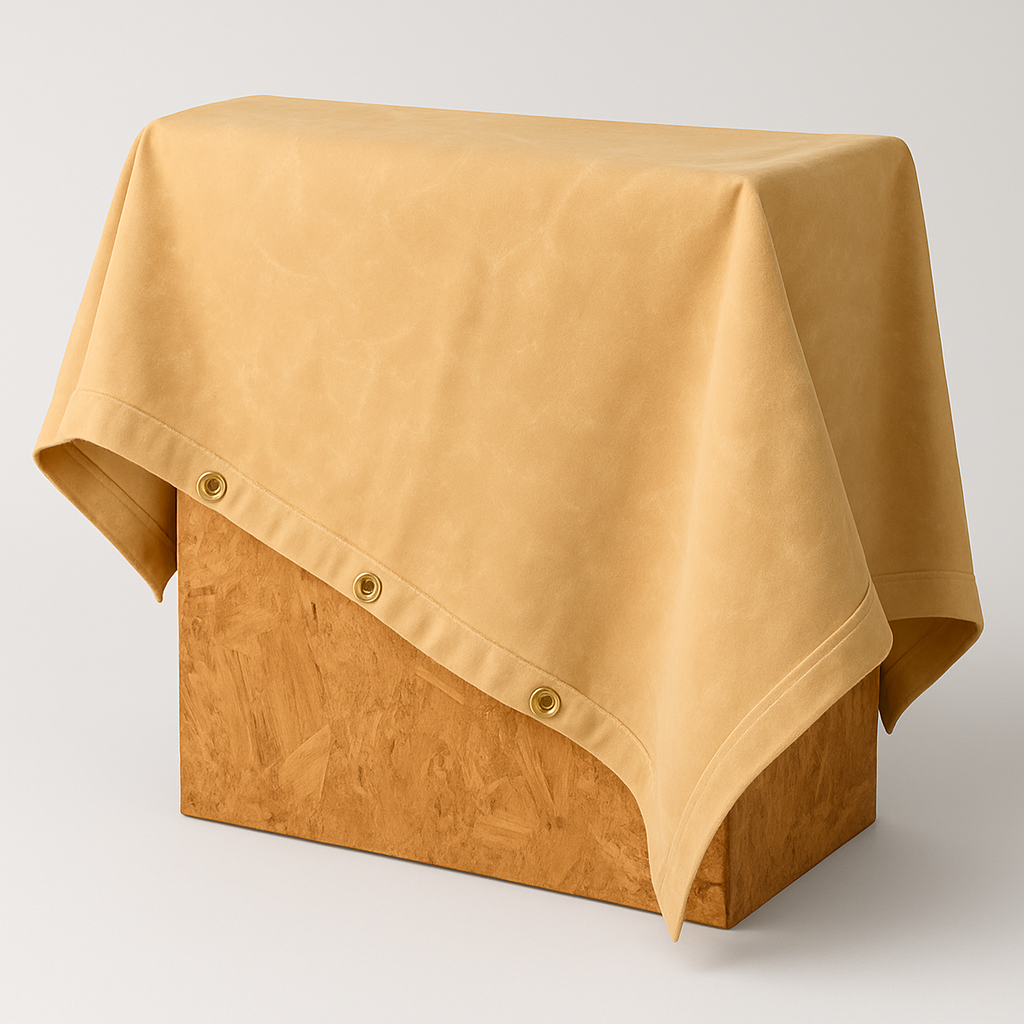 Natural Cotton Canvas Tarpaulin 18oz – Heavy Duty, Water-Resistant Cover for Industrial & Outdoor Use