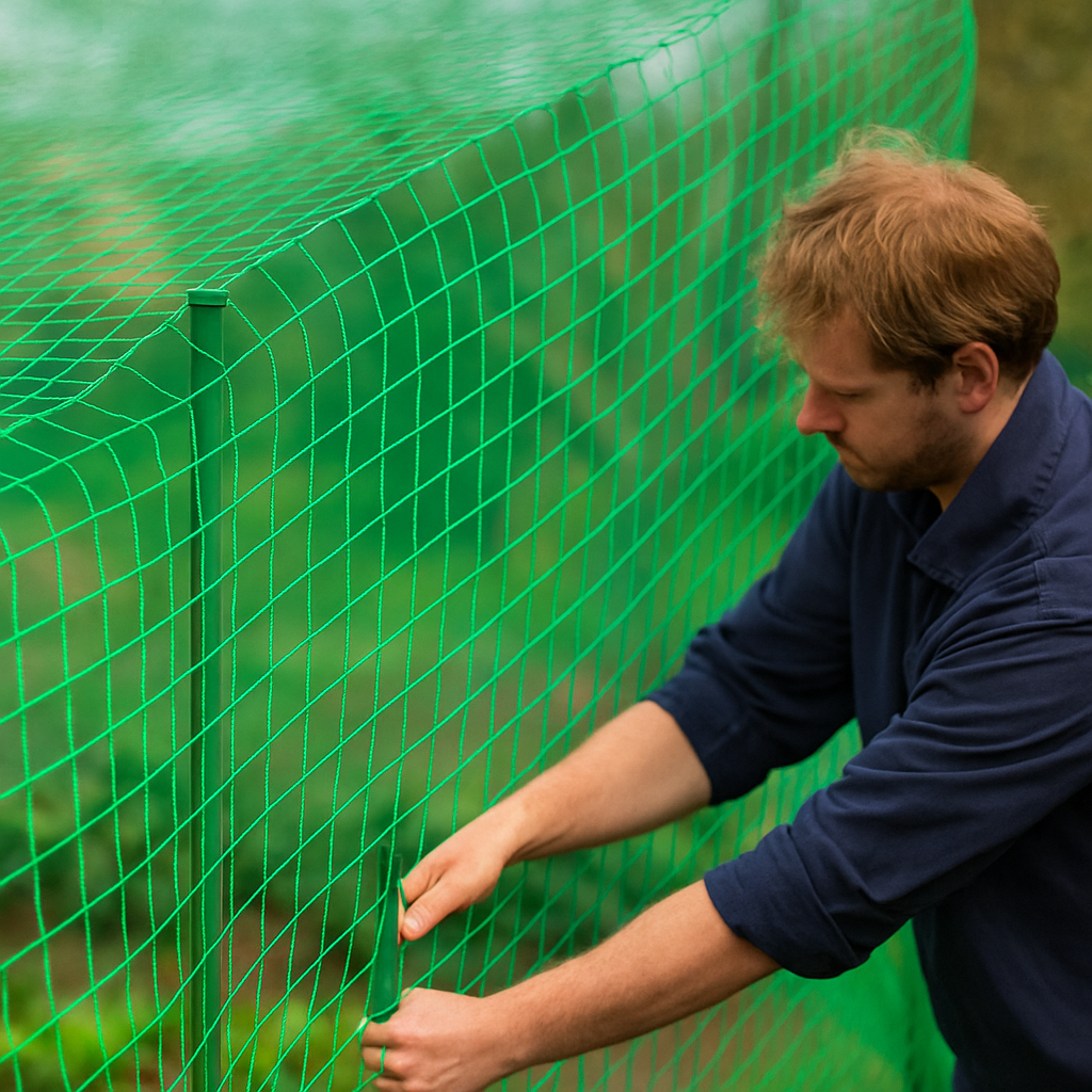Durable Anti-Bird Netting for Gardens – Green & Black - UV Resistant Mesh for Fruit Trees, Vegetables & Ponds