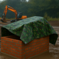 Green Camouflage Tarp 95gsm – Waterproof Polyethylene Cover for Outdoor, Camping & Gardening