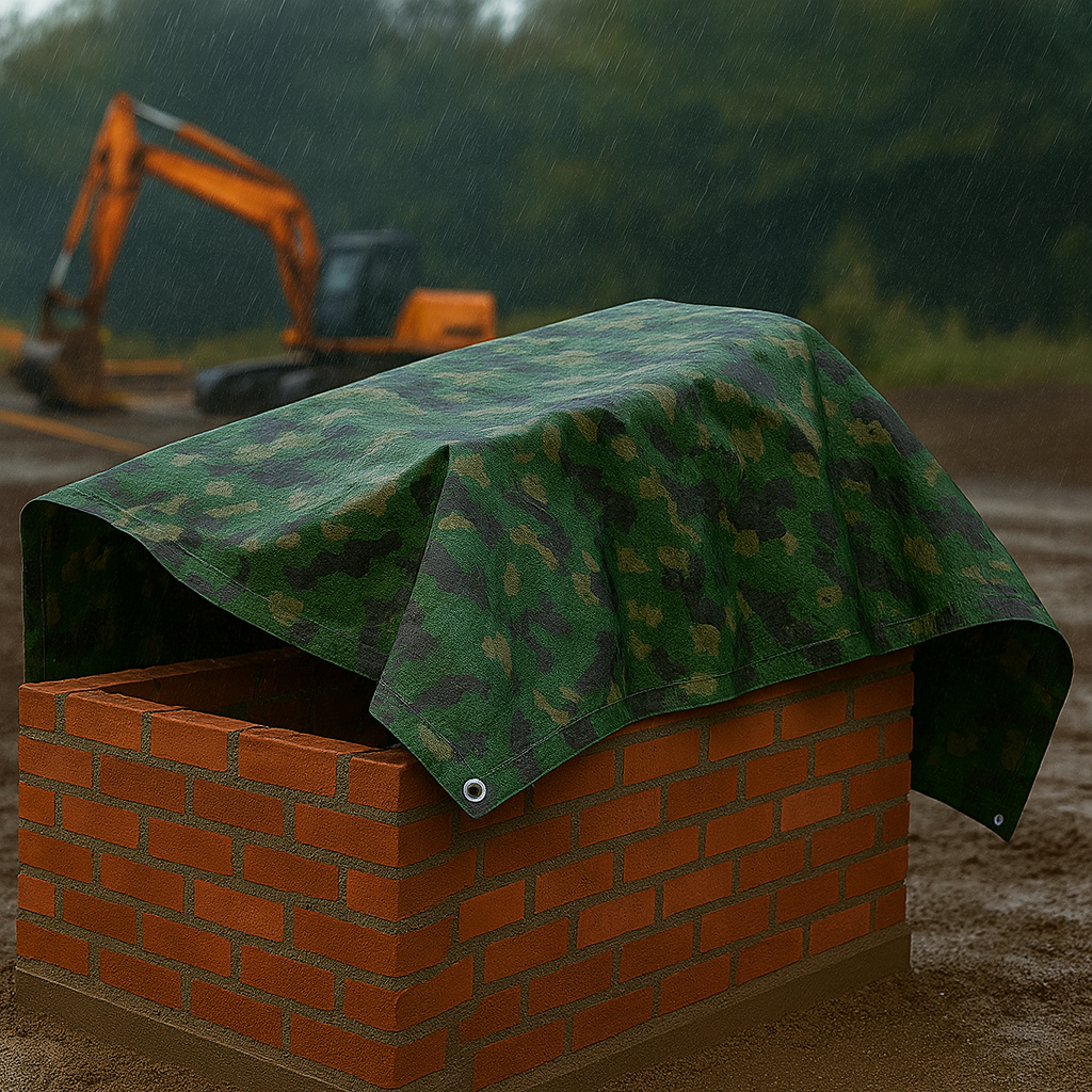 Green Camouflage Tarp 95gsm – Waterproof Polyethylene Cover for Outdoor, Camping & Gardening