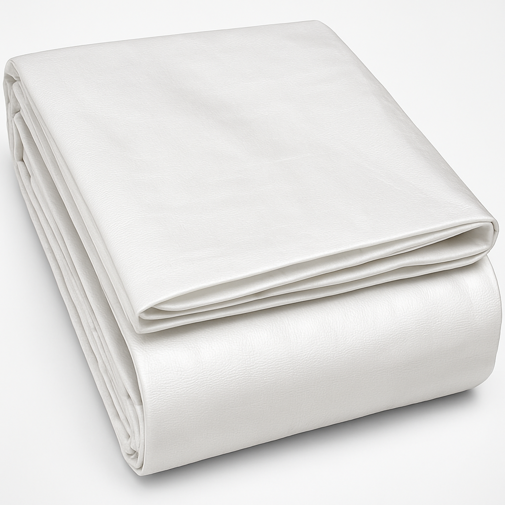 White Polyethylene Tarpaulin 105gsm – Waterproof Cover with UV & Tear Resistance for Outdoor Use