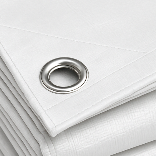 White Polyethylene Tarpaulin 105gsm – Waterproof Cover with UV & Tear Resistance for Outdoor Use