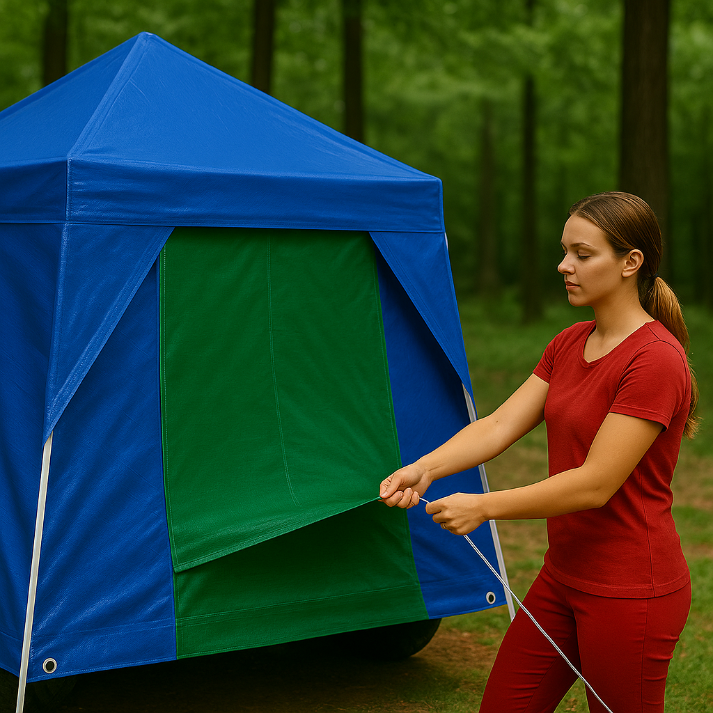 110gsm Blue/Green Waterproof Tarpaulin – Heavy-Duty Cover Sheet for Garden, Car, DIY & Outdoor Projects