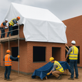 White 110gsm Waterproof Tarpaulin – Tear Resistant, UV-Proof All-Weather Cover