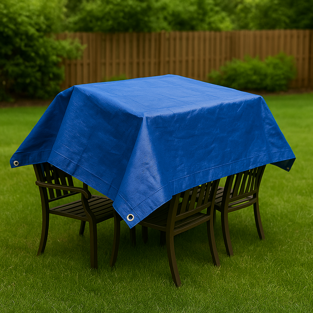 White 110gsm Waterproof Tarpaulin – Tear Resistant, UV-Proof All-Weather Cover
