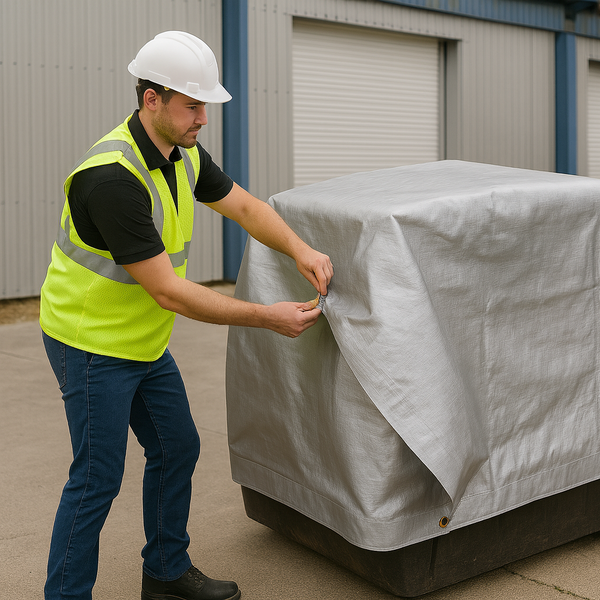 140gsm Silver Waterproof Tarpaulin – Durable Outdoor Cover for Roofs, Gardens & Equipment Protection