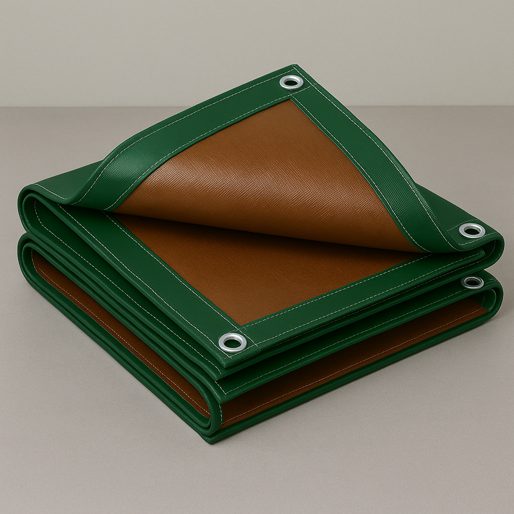 250gsm Green/Brown Waterproof Tarpaulin – Heavy Duty Outdoor Sheet for Gardens, Construction & Storage