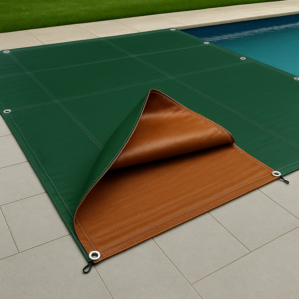 250gsm Green/Brown Waterproof Tarpaulin – Heavy Duty Outdoor Sheet for Gardens, Construction & Storage