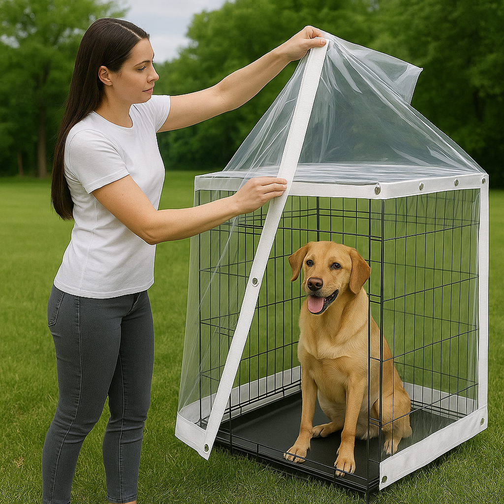 Transparent Clear PVC Tarpaulin 310gsm – Waterproof and UV-Resistant Cover for Outdoor Protection