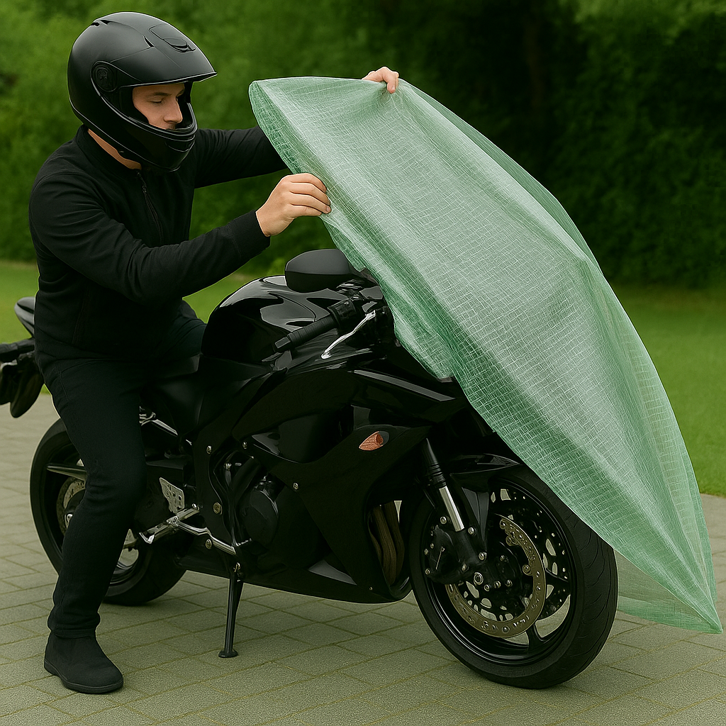 170gsm Mono Tarpaulin Cover with Reinforced Eyelets and 3x3 Grid Core for Outdoor, Garden and Roofing Use