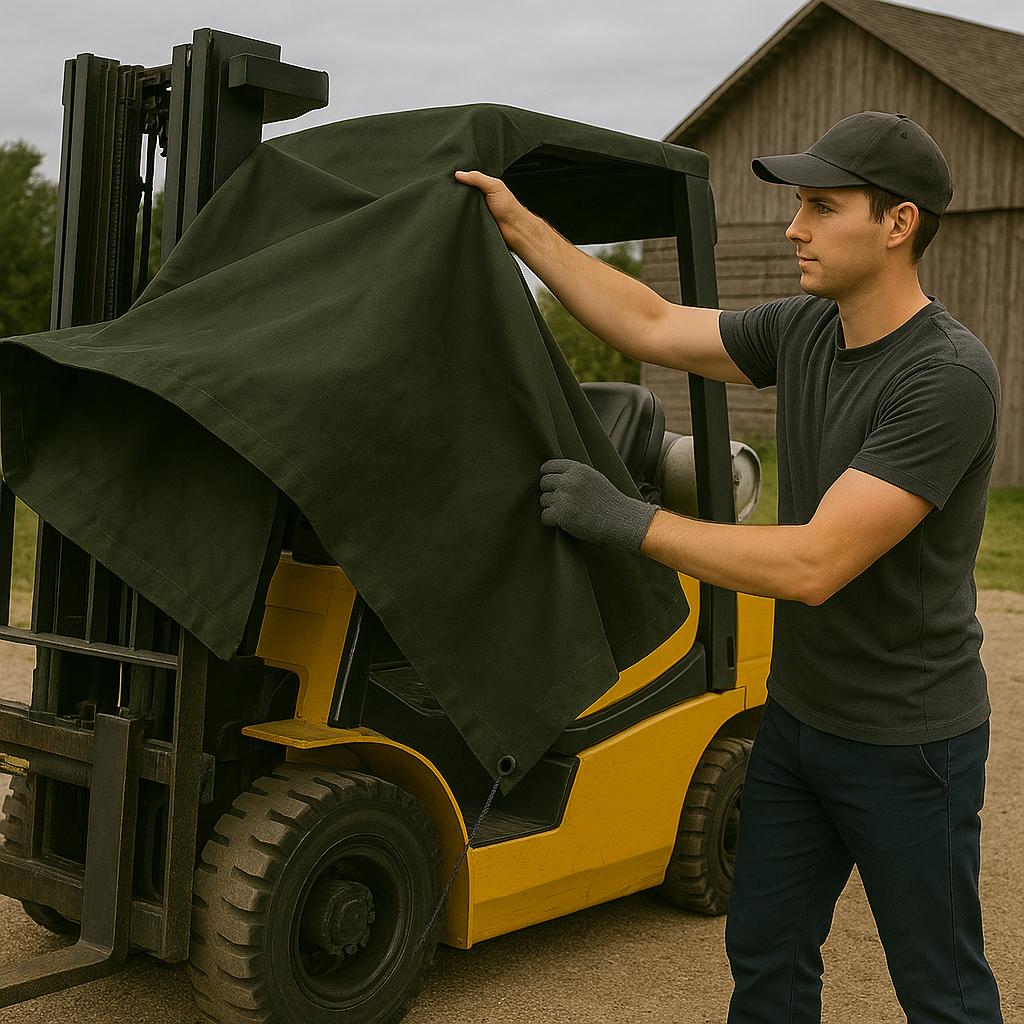 Military Green Heavy Duty Canvas Tarpaulin 21oz – Breathable, Water-Resistant Cover