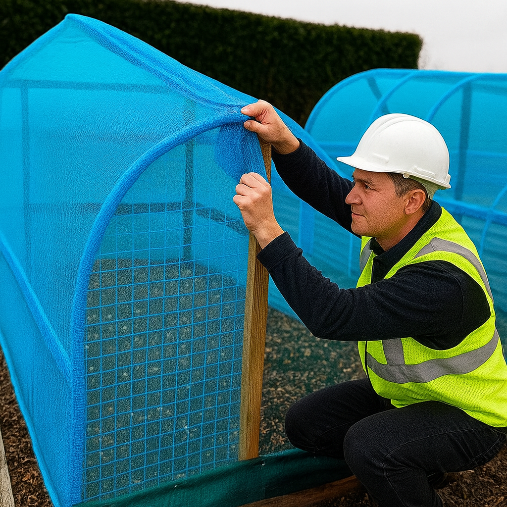 Durable 50GSM Debris Netting for Scaffolding and Construction Safety Applications
