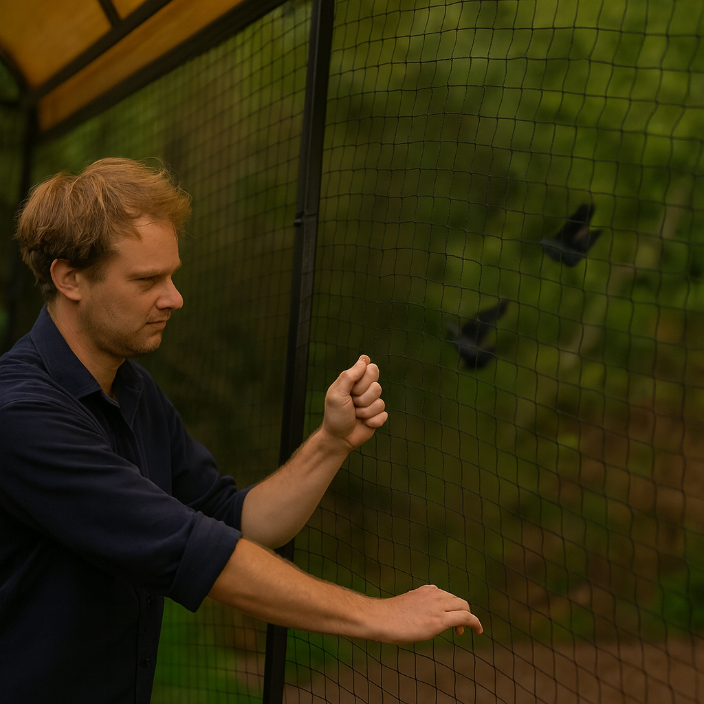 Durable Anti-Bird Netting for Gardens – Green & Black - UV Resistant Mesh for Fruit Trees, Vegetables & Ponds