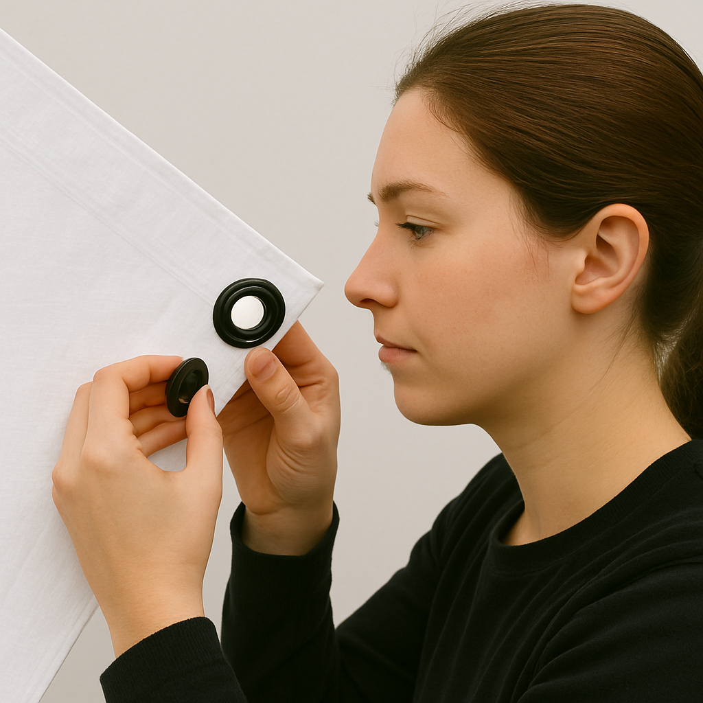 12mm Snap In Plastic Eyelets for Tarps, Quick Hand Fit Reinforcement for Covers, Sheets and Outdoor Repairs