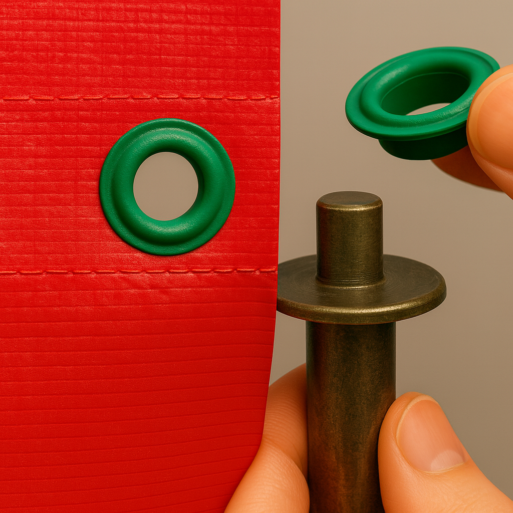 12mm Snap In Plastic Eyelets for Tarps, Quick Hand Fit Reinforcement for Covers, Sheets and Outdoor Repairs