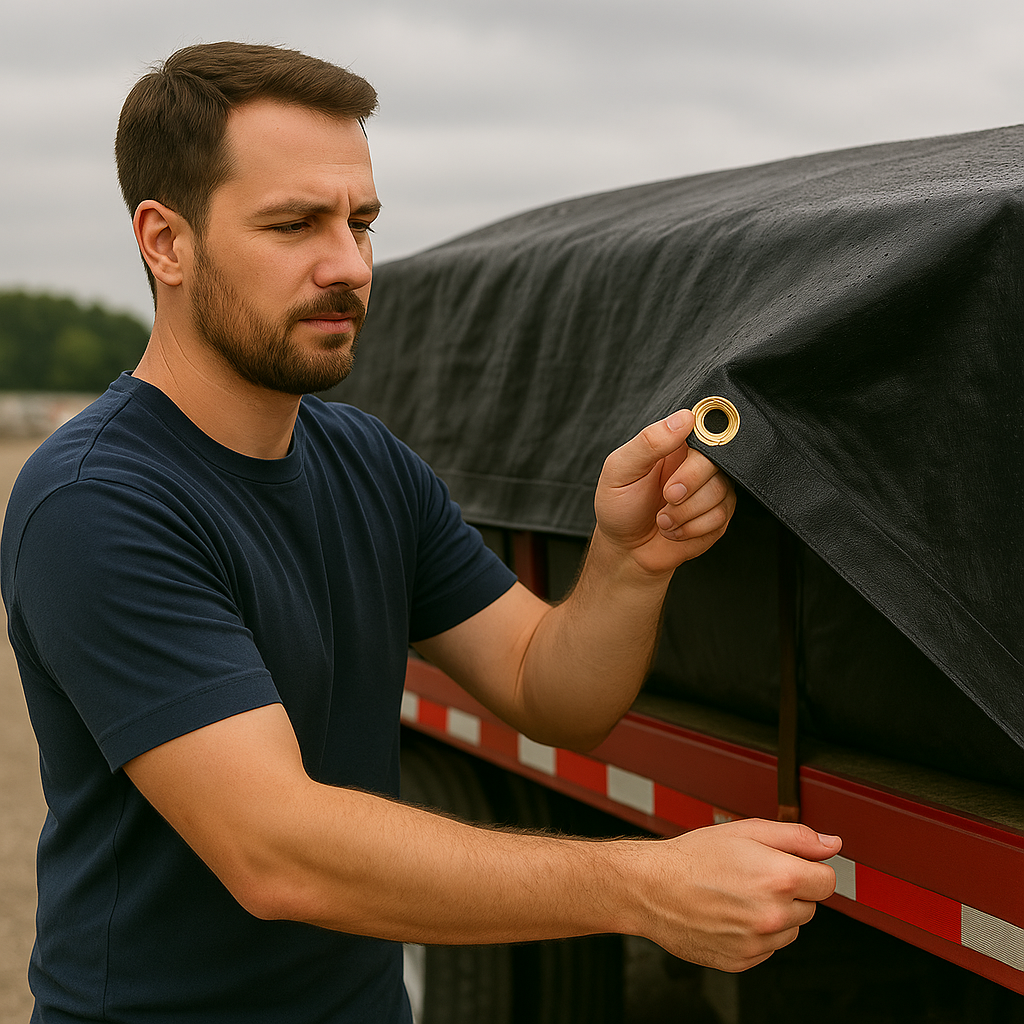 200gsm Black Polyethylene Tarpaulin – UV Blocking Cover for Industrial Storage, Outdoor Equipment & Construction