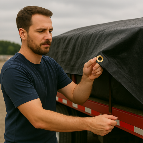 200gsm Black Polyethylene Tarpaulin – UV Blocking Cover for Industrial Storage, Outdoor Equipment & Construction