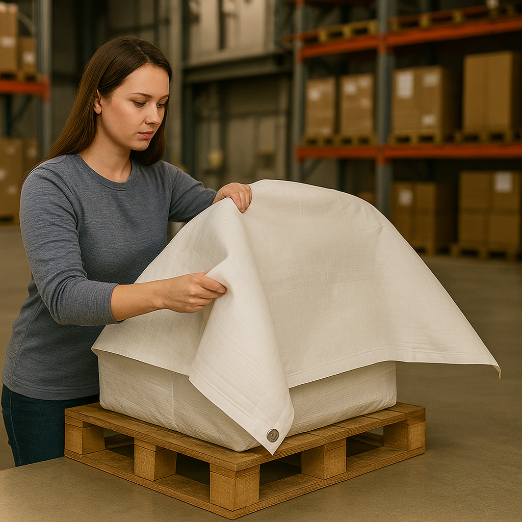 200gsm White Polyethylene Tarpaulin – Light Permitting Cover for Market Stalls, Work Zones & Outdoor Shelters