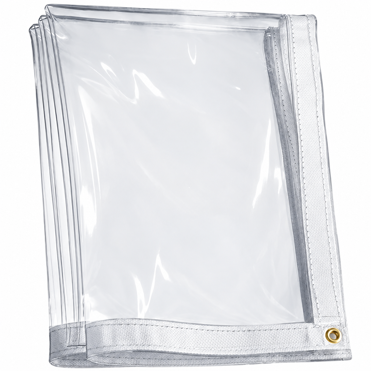 20 Mil Clear Vinyl Tarp for Transparent Outdoor Coverage