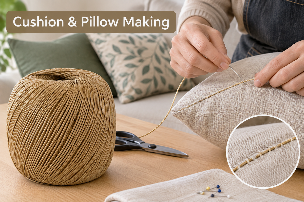 Wax Coated 4 Ply Twine for Upholstery and Furniture Repair