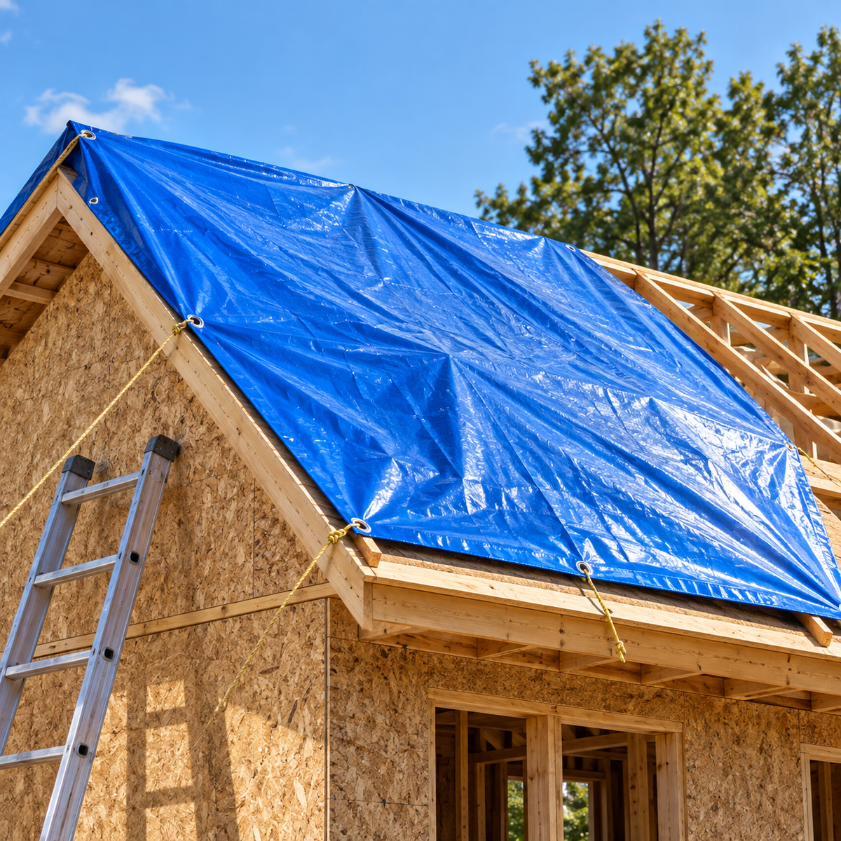 5 Mil Blue Poly Tarp for Everyday Outdoor Coverage