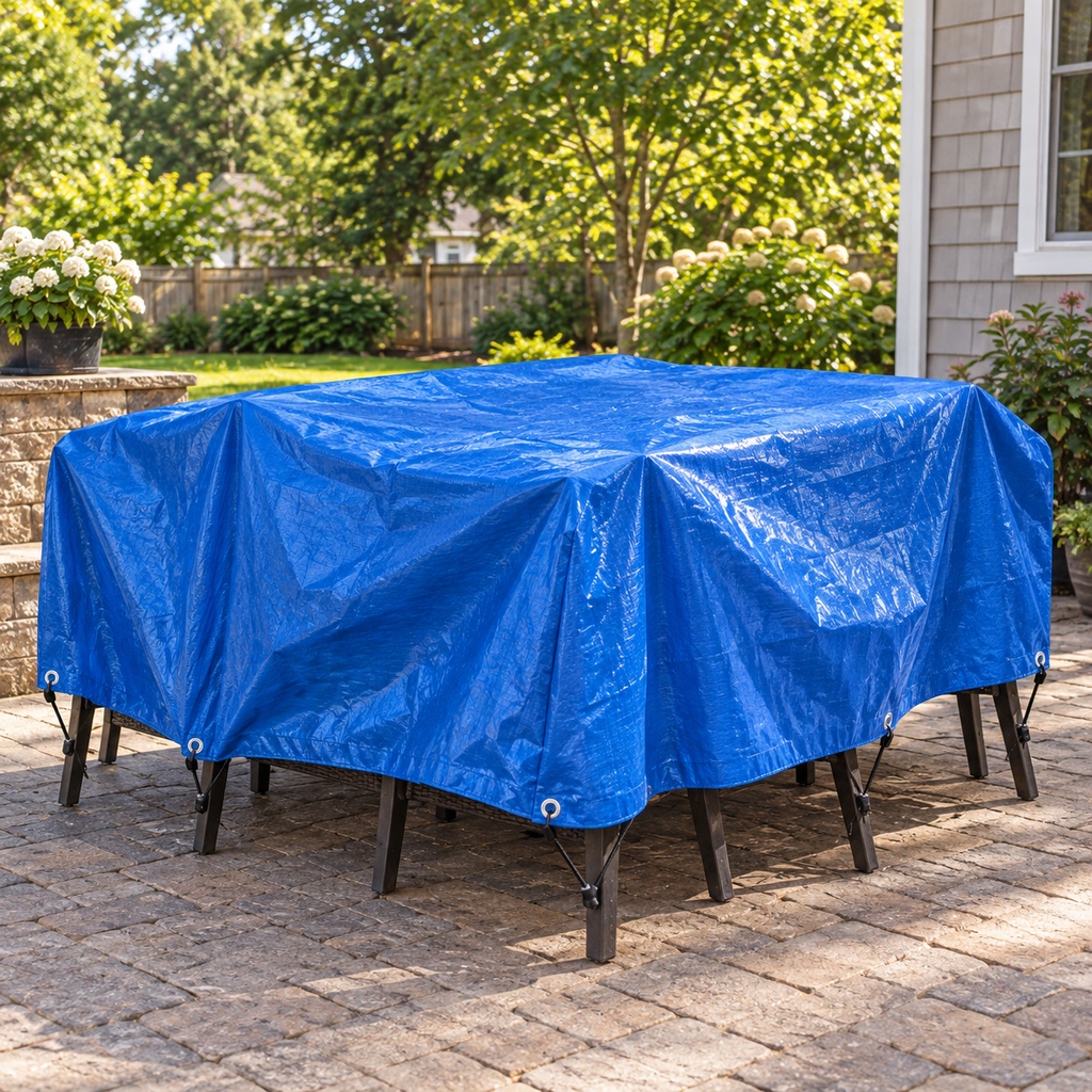 5 Mil Blue Poly Tarp for Everyday Outdoor Coverage