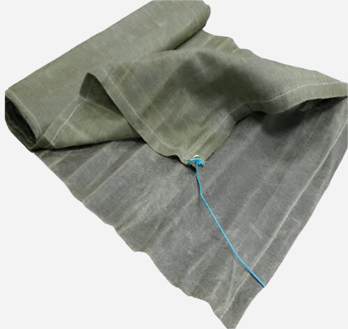 Double Stitched Jute Tarmac Cover – Heat Retaining Ground Sheet with Eyelets for Construction and Industrial Use