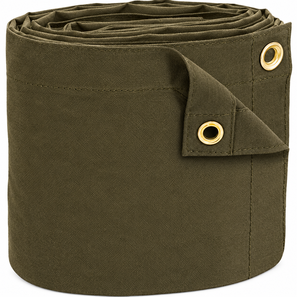 Olive Drab 10 oz Canvas Tarp for Outdoor Coverage