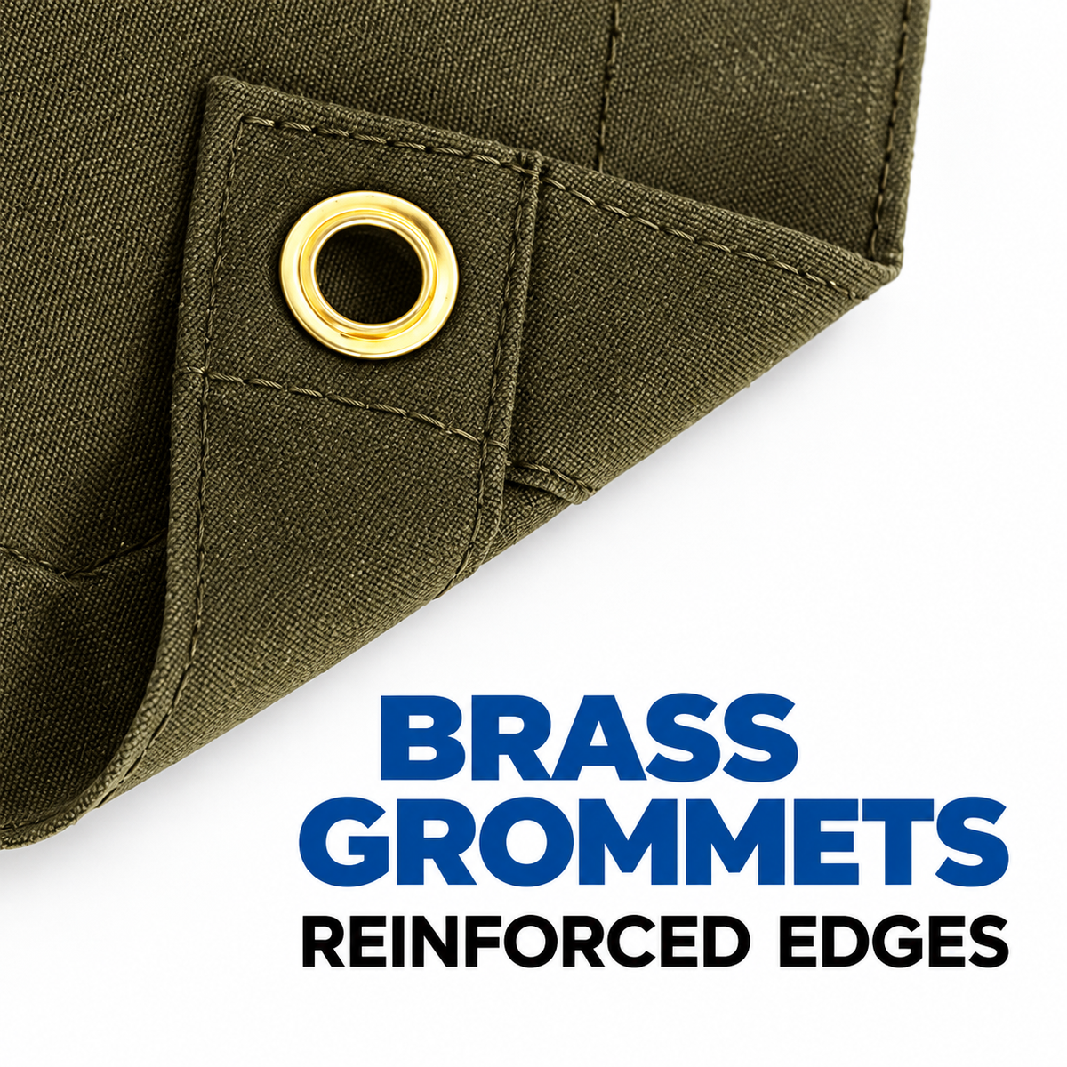 Olive Drab 10 oz Canvas Tarp for Outdoor Coverage