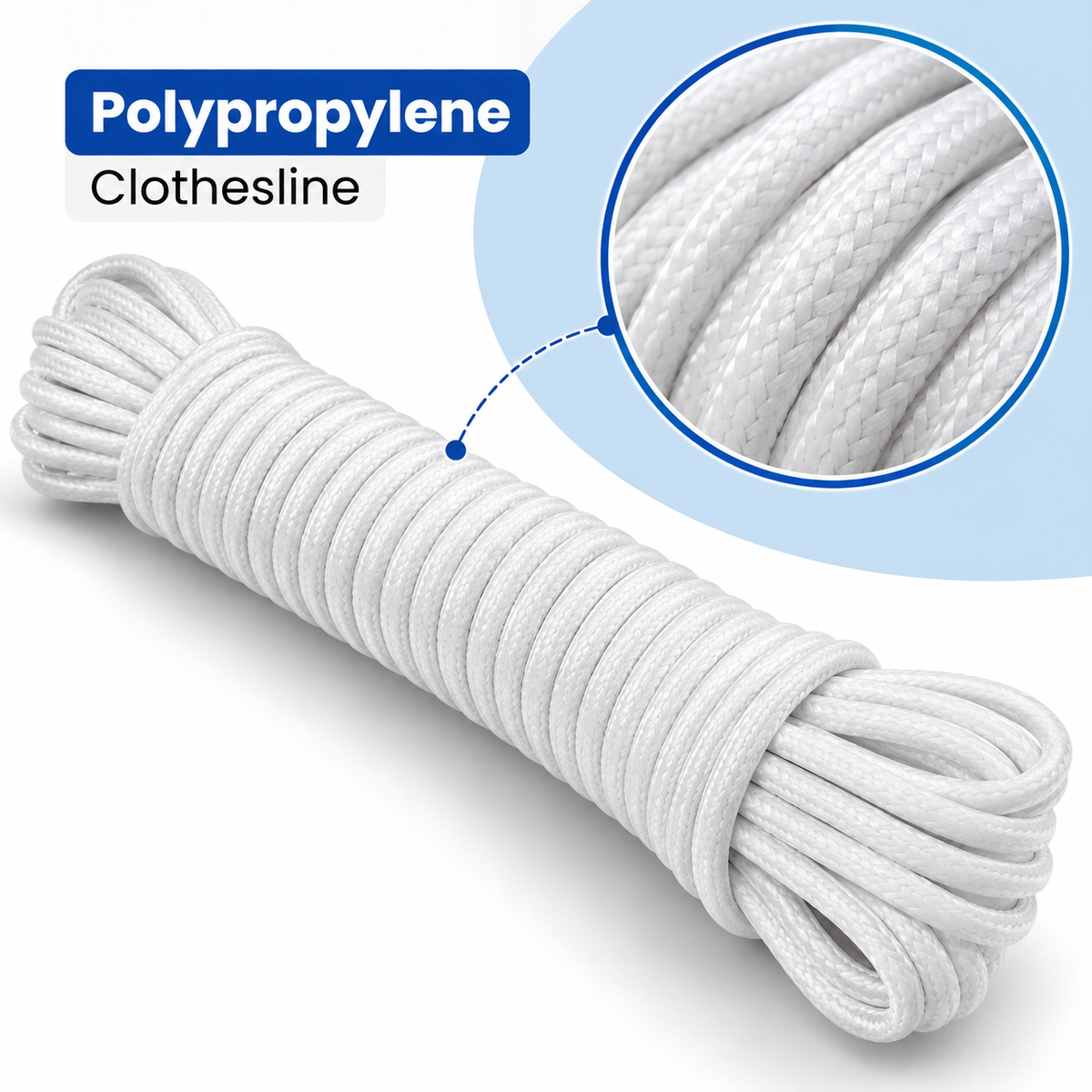 Durable Plastic Coated Clothesline for Outdoor Laundry