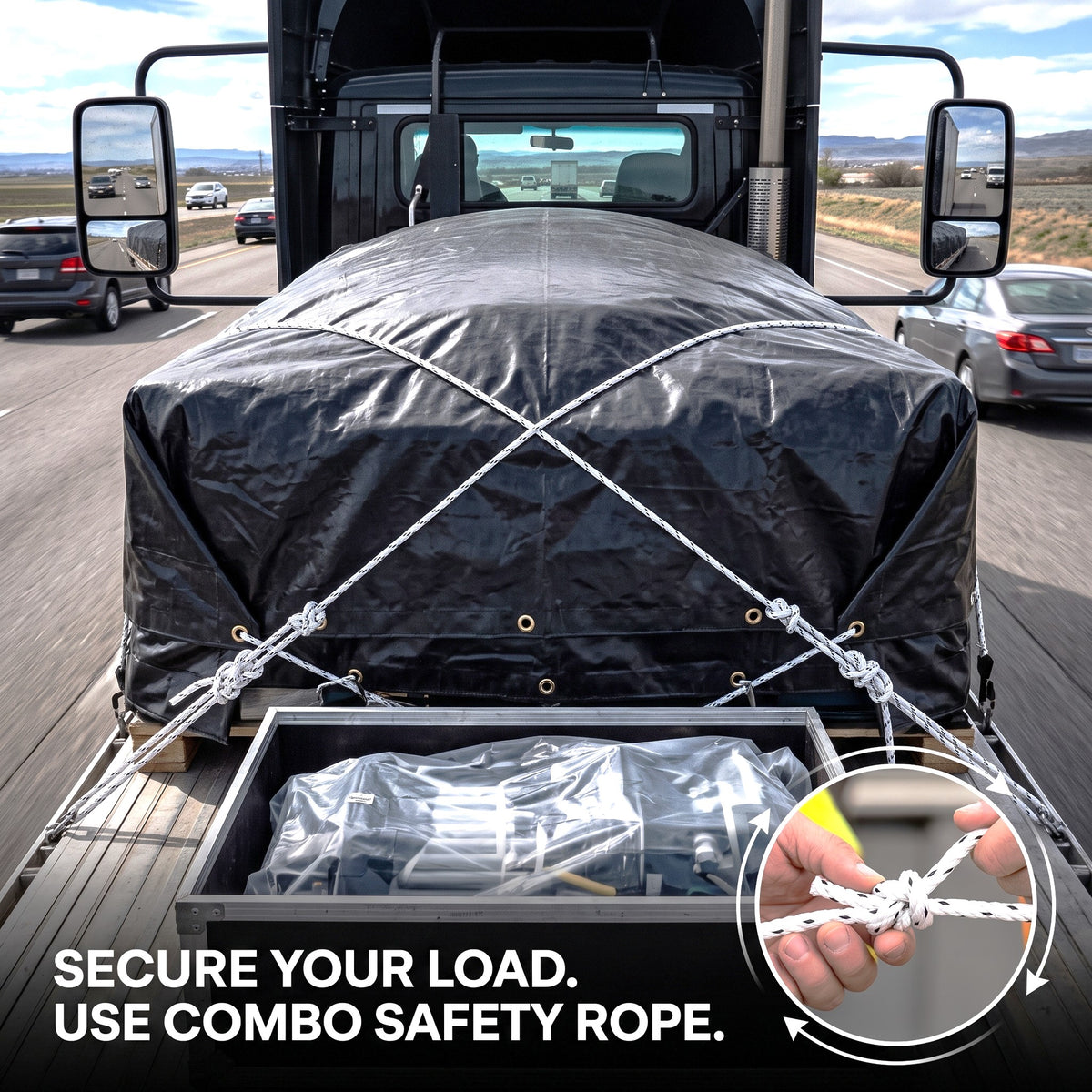 Heavy Duty Poly Combo 3 Strand Safety Rope for Marine and Outdoor Applications