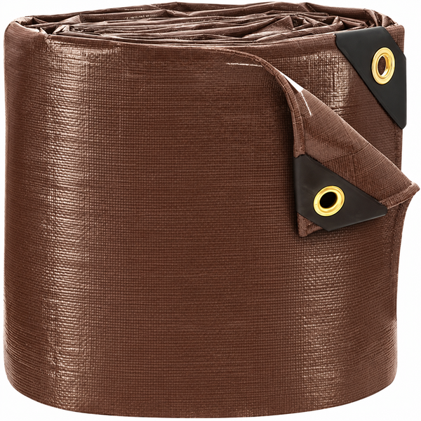 16 Mil Brown Super Heavy Duty Poly Tarp for Demanding Outdoor Use