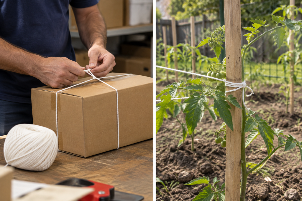 225ft Heavy Duty Polyester Parcel Twine for Packaging and Bundling