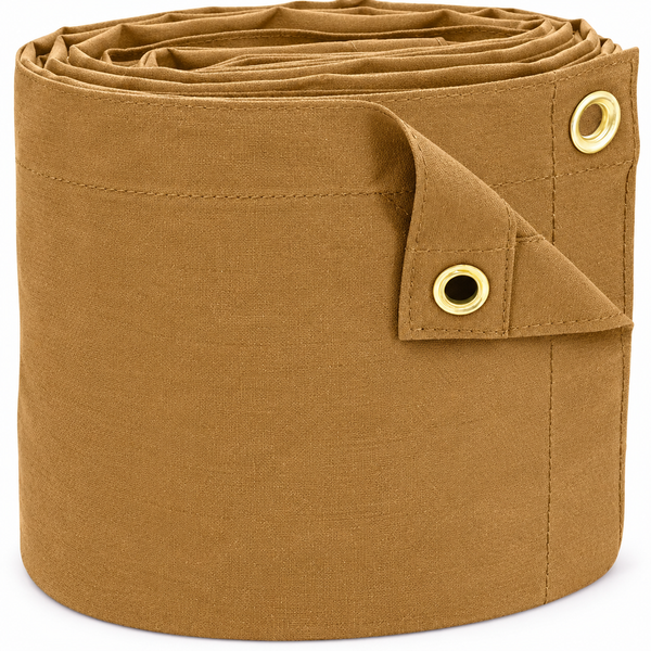 Tan 10 oz Canvas Tarp for Outdoor and Commercial Coverage