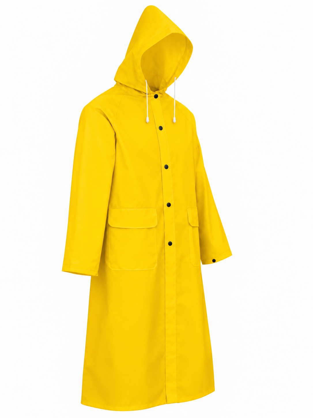 Heavy Duty Waterproof Rain Coat With Detachable Hood